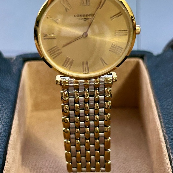 Authentic Longines Gold Dial with Two-Tone Bracelet Watch - Picture 4 of 9